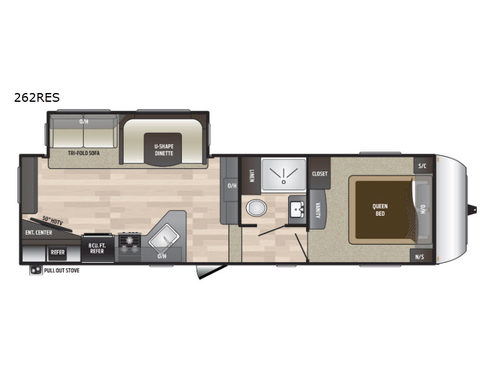 Hideout 262RES Floorplan