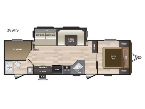 Hideout 28BHS Floorplan