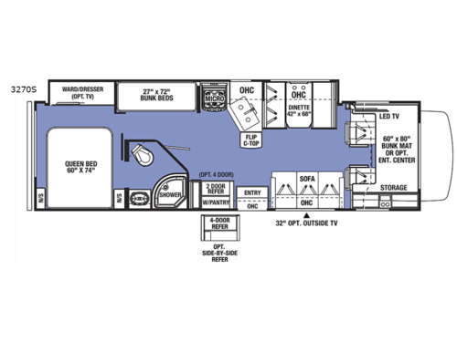 Sunseeker 3270S Ford Floorplan