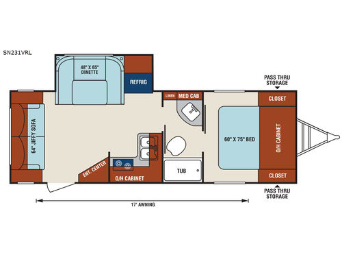 Sonic SN231VRL Floorplan