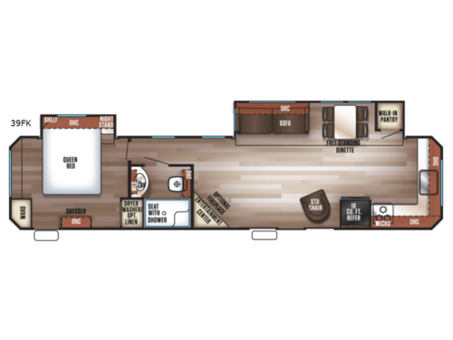 Cherokee Destination Trailers 39FK Floorplan