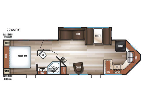 Cherokee 274VFK Floorplan