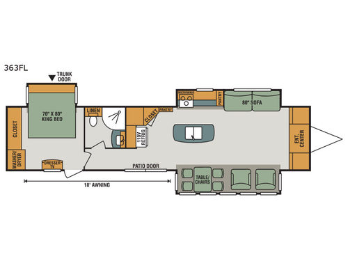 Sportsmen 363FL Floorplan