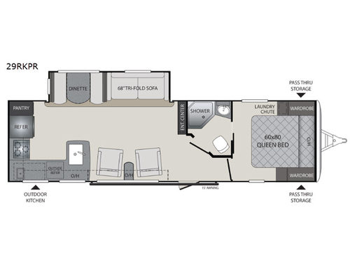 Premier Ultra Lite 29RKPR Floorplan