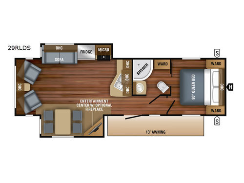 Jay Flight 29RLDS Floorplan