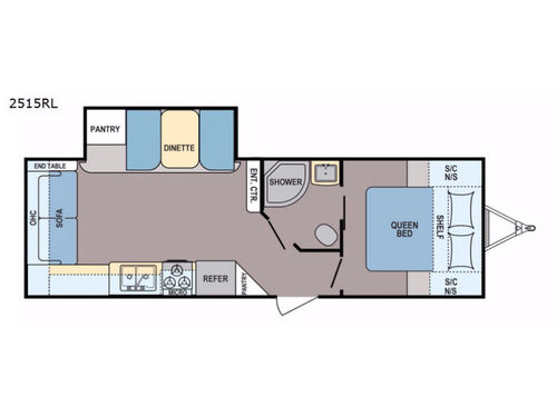 Coleman Light 2515RL Floorplan