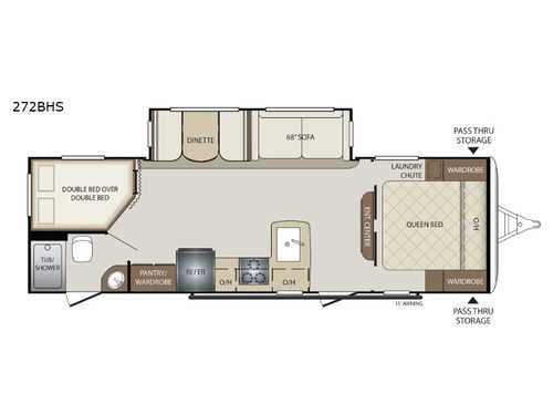 Bullet 272BHS Floorplan