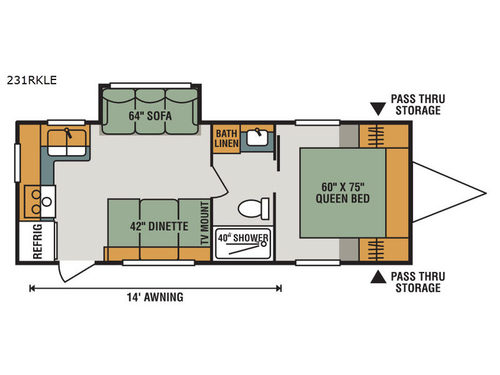Sportsmen LE 231RKLE Floorplan