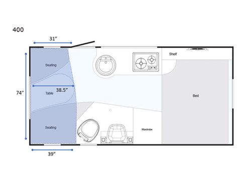 T@B 400 400 Floorplan