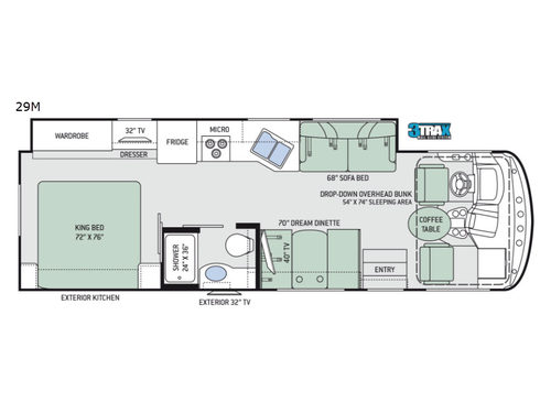 Hurricane 29M Floorplan