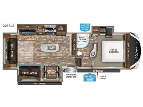 Reflection 303RLS Floorplan