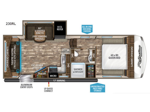 Reflection 150 Series 230RL Floorplan