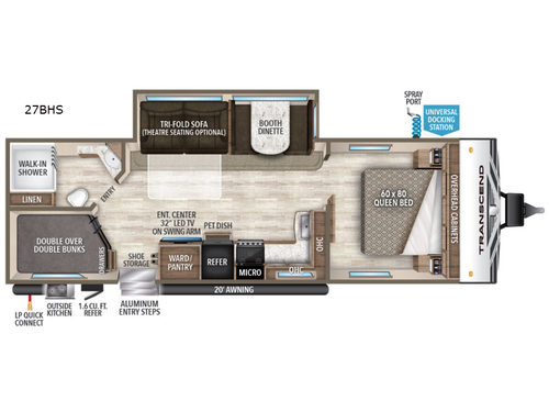 Transcend 27BHS Floorplan