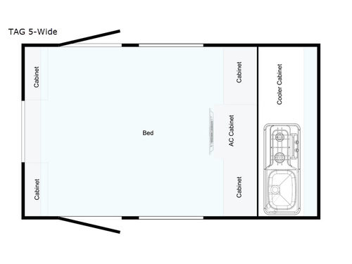 T@G 5-Wide Floorplan