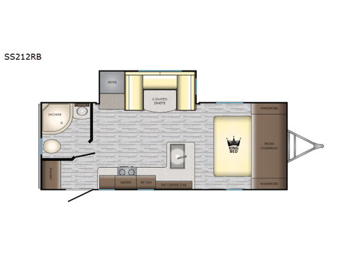 Sunset Trail Super Lite SS212RB Floorplan