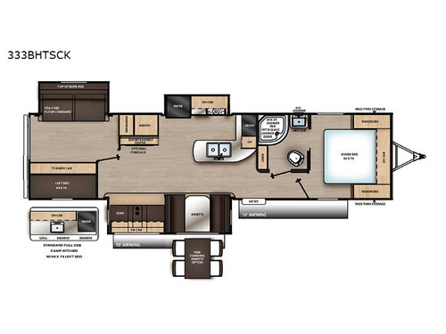 Catalina Legacy 333BHTSCK Floorplan