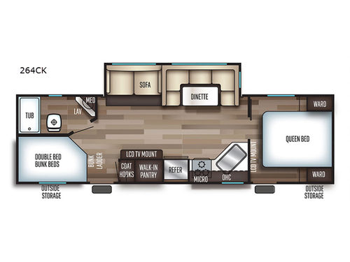 Cherokee 264CK Floorplan