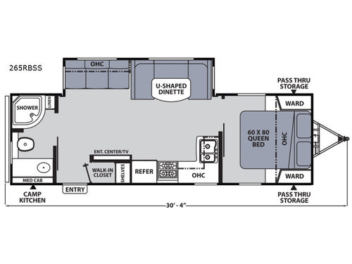 Apex Ultra-Lite 265RBSS Floorplan