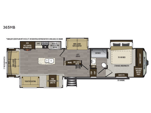Avalanche 365MB Floorplan