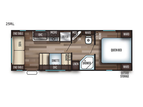 Cherokee Grey Wolf 25RL Floorplan