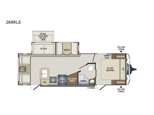 Bullet 269RLS Floorplan