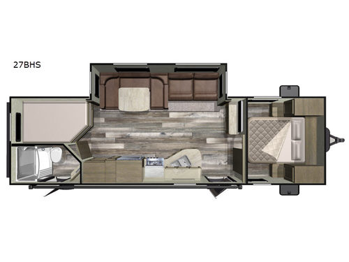 Mossy Oak 27BHS Floorplan