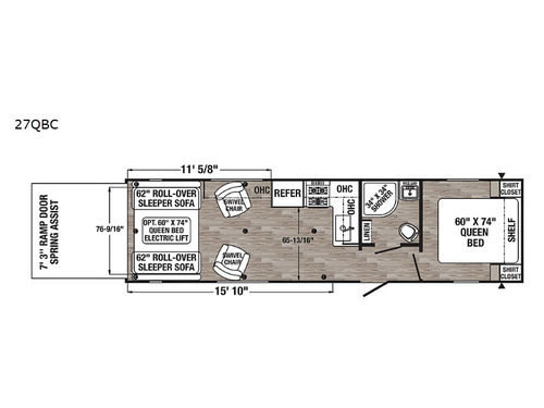 Puma XLE Lite 27QBC Floorplan