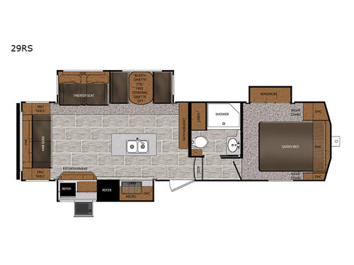 Crusader LITE 29RS Floorplan