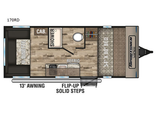 Sportsmen Classic 170RD Floorplan