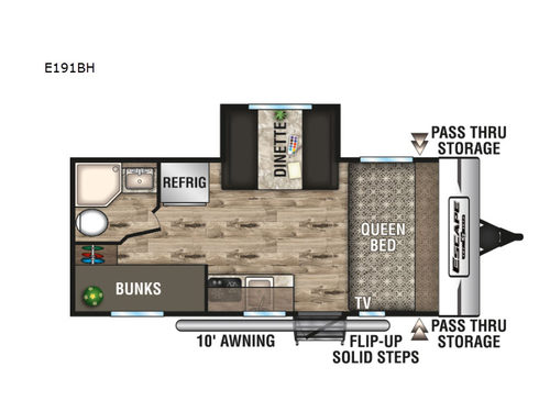 Escape E191BH Floorplan