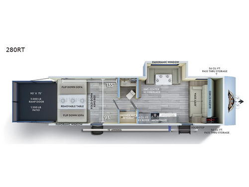 Wildwood FSX 280RT Floorplan