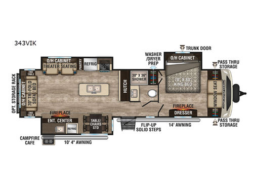 SportTrek Touring Edition 343VIK Floorplan