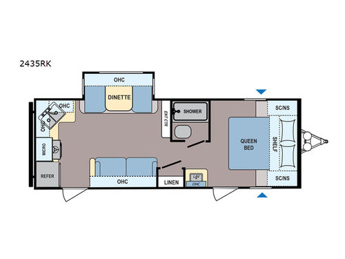 Coleman Light 2435RK Floorplan