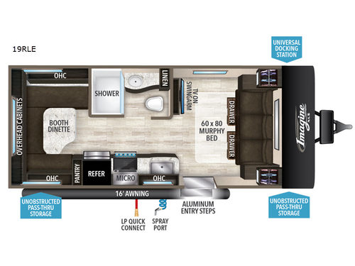 Imagine XLS 19RLE Floorplan