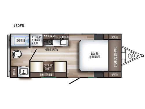 PaloMini 180FB Floorplan