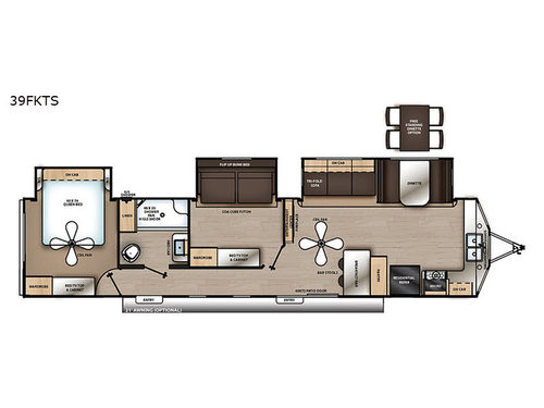 Catalina Destination Series 39FKTS Floorplan
