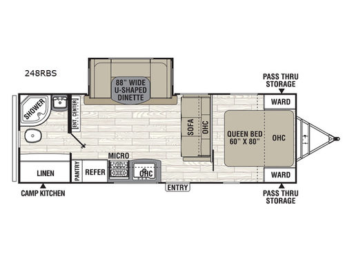 Freedom Express Ultra Lite 248RBS Floorplan