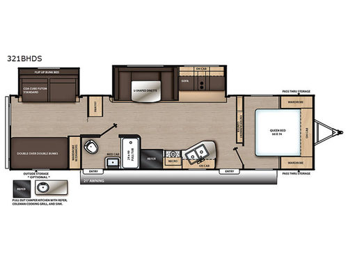 Catalina SBX 321BHDSCK Floorplan