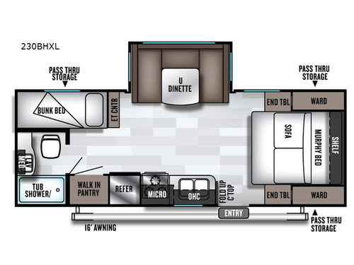 Salem Cruise Lite 230BHXL Floorplan