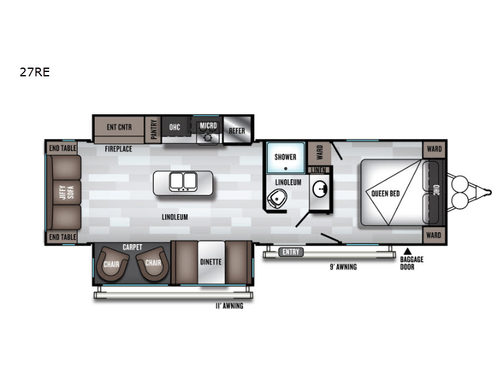 Salem 27RE Floorplan
