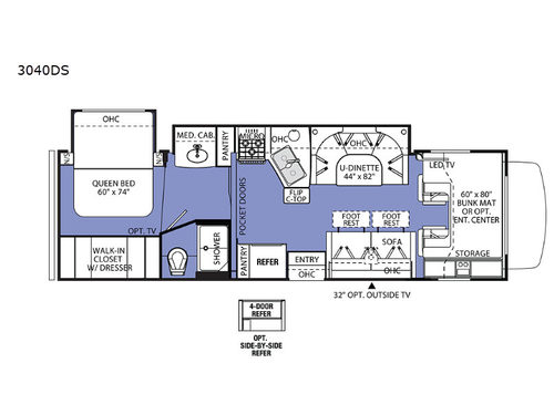 Sunseeker 3040DS Ford Floorplan