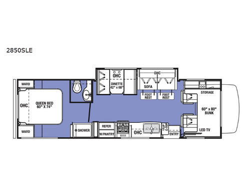 Sunseeker LE 2850SLE Ford Floorplan