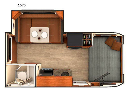 Lance Travel Trailers 1575 Floorplan