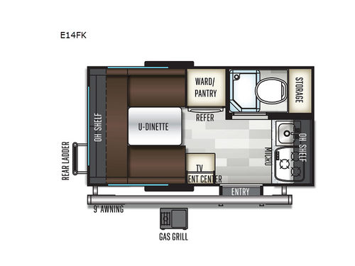 Flagstaff E-Pro E14FK Floorplan