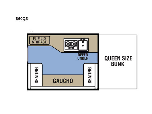 Clipper Camping Trailers 860QS Floorplan