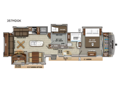 Eagle 357MDOK Floorplan