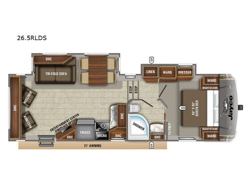 Eagle HT 26.5RLDS Floorplan