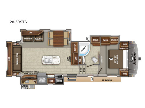 Eagle HT 28.5RSTS Floorplan