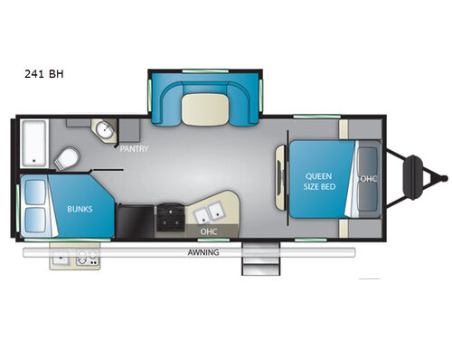 Sundance Ultra Lite 241 BH Floorplan