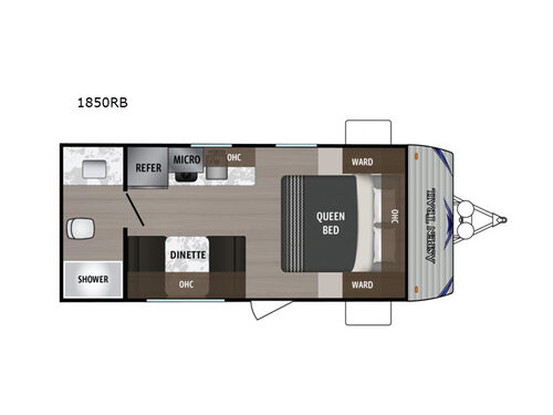 Aspen Trail LE 1850RB Floorplan